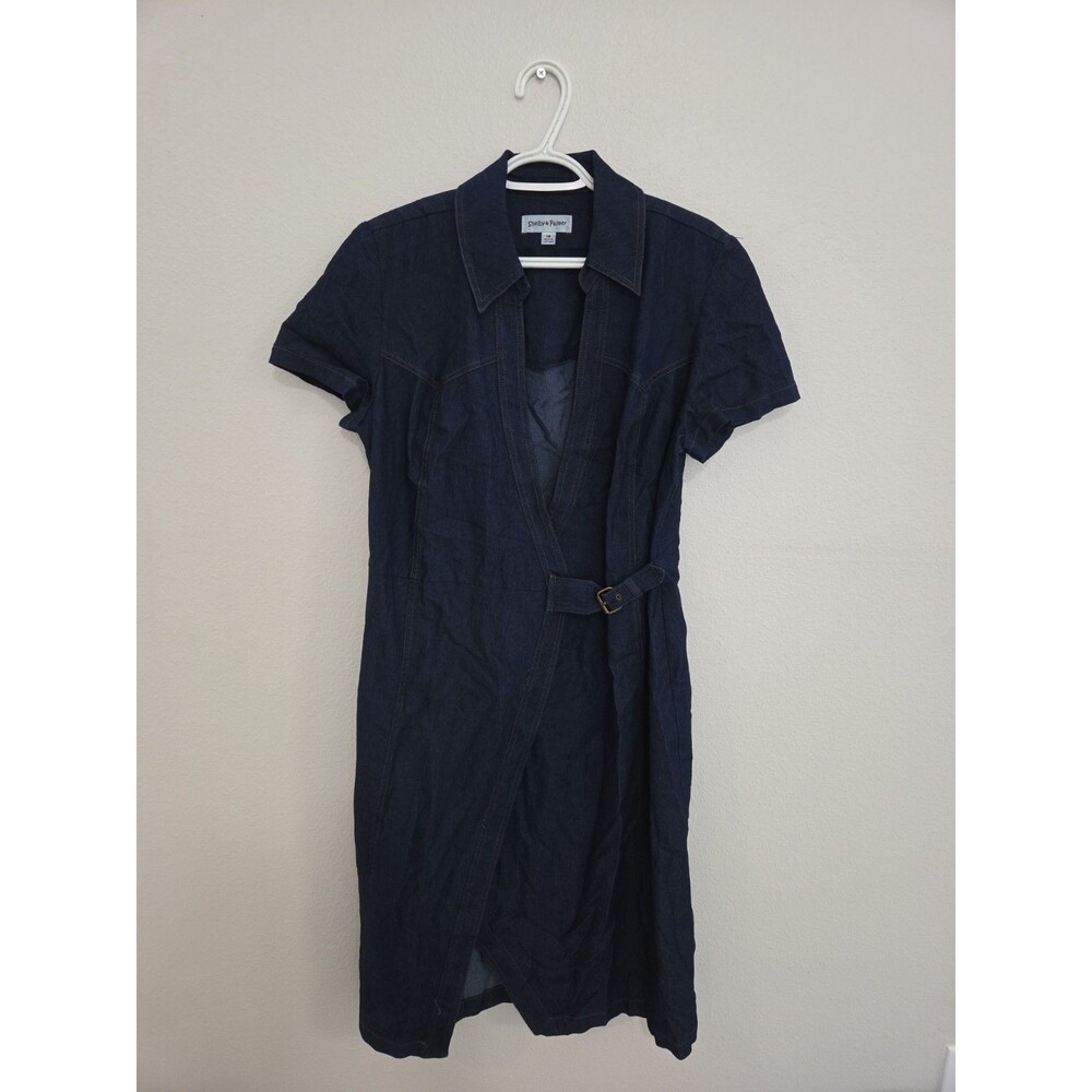 Shelby & Palmer Denim Wrap Dress Size 14